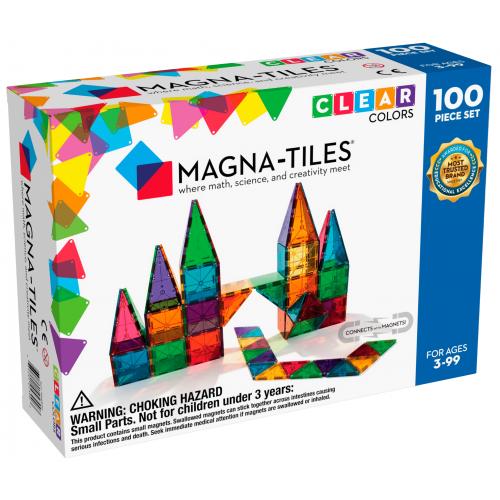 Magna-Tiles Clear Colors set Magnetische Tegels - 100 delig
