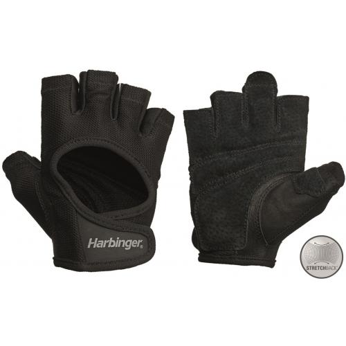 Harbinger Women's Power Stretchback Fitness Handschoenen - Zwart