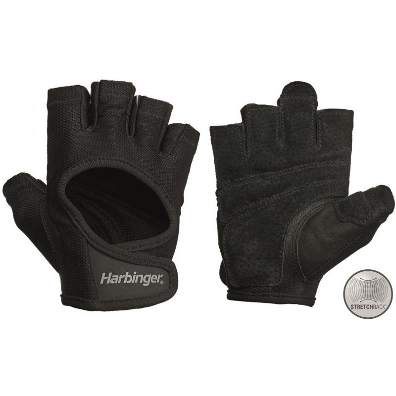 Harbinger Women's Power Stretchback Fitness Handschoenen - Zwart
