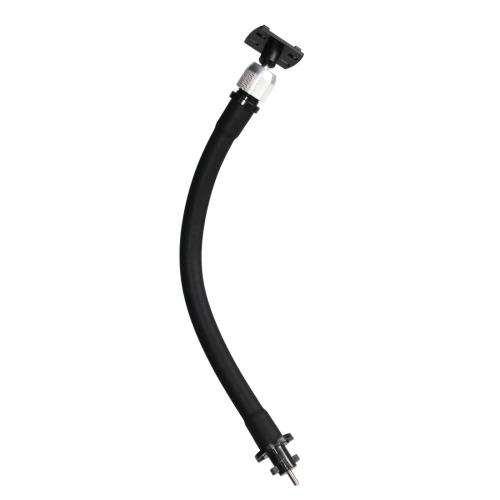 Flexibele zwanenhals 35 cm zwart