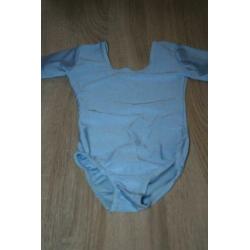 Nieuw Instep balletpakje maat 0 (=104) lichtblauw rond