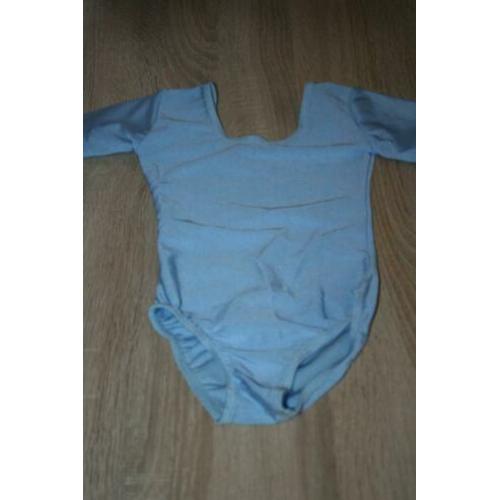 Nieuw Instep balletpakje maat 0 (=104) lichtblauw rond