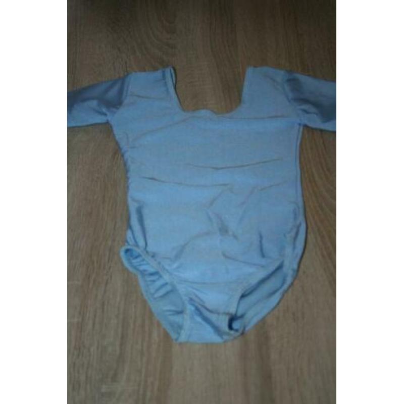 Nieuw Instep balletpakje maat 0 (=104) lichtblauw rond