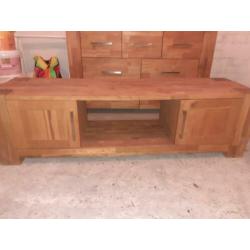 Zéér mooi teak houten mixwood dressoir en tv meubel zgan.