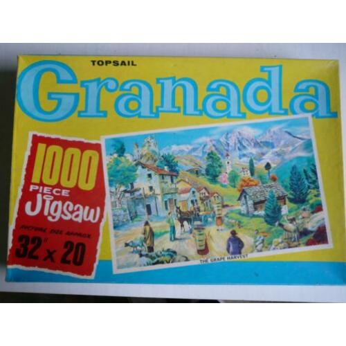 heel oude TOPSAIL legpuzzel GRANADA -The Grape Harvest 1000s