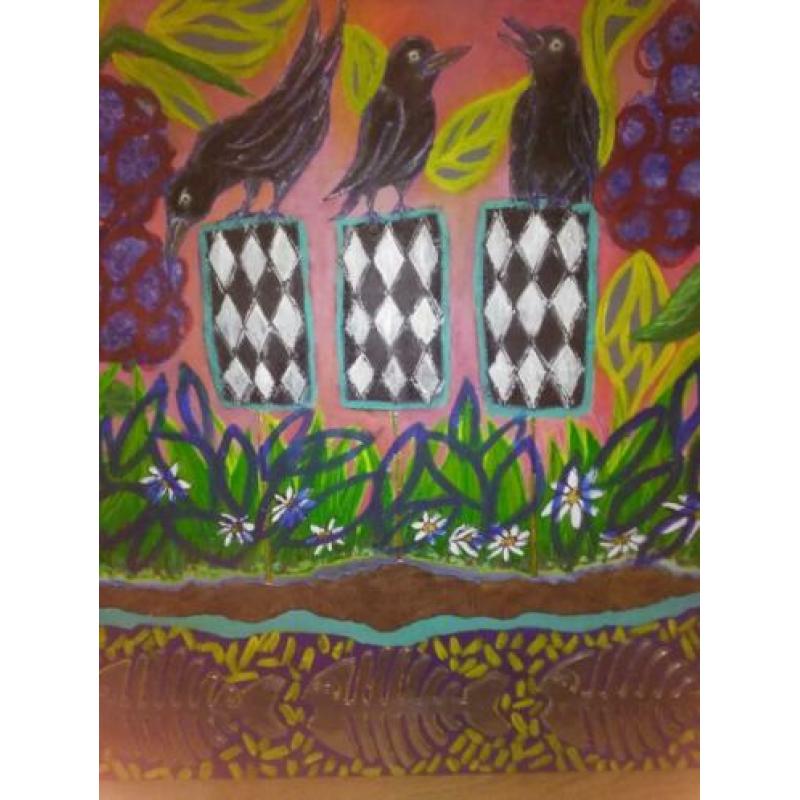 prachtig kleurrijk schilderij ``nature``