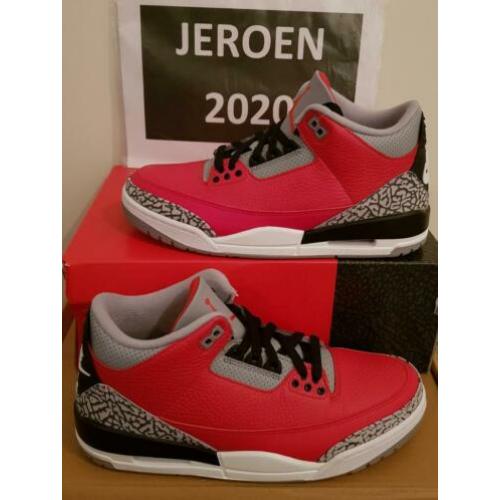 NIKE AIR JORDAN 3 CHICAGO ALL-STAR "RED CEMENT" - maat 42
