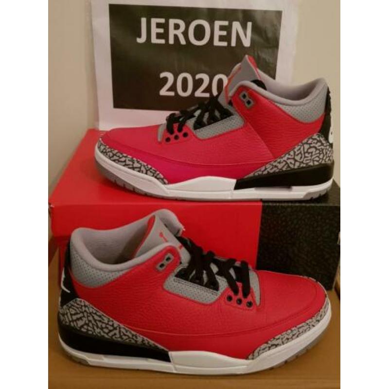 NIKE AIR JORDAN 3 CHICAGO ALL-STAR "RED CEMENT" - maat 42