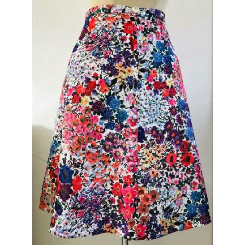 Vintage 70 ties boho bloemen rok (38)
