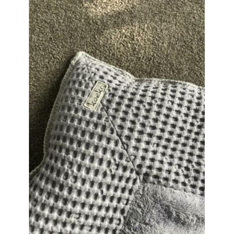Koeka boxkleed 75x95 cm grijs/blauw