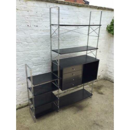 Vintage Danish Freestand Wall Unit 1970s Retro