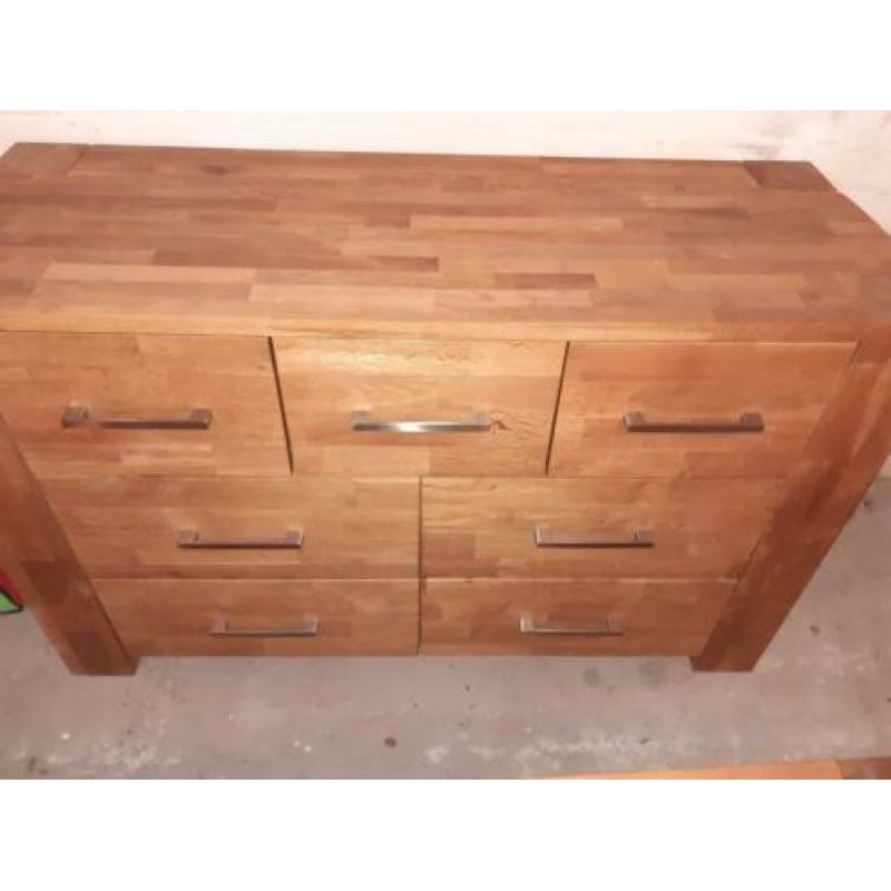 Zéér mooi teak houten mixwood dressoir en tv meubel zgan.