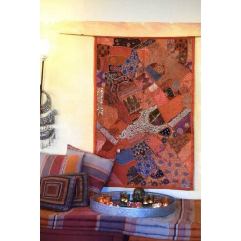 VAN 89,95 VOOR 25!!! Woonaccessoires Indiaas Kleed bedsprei