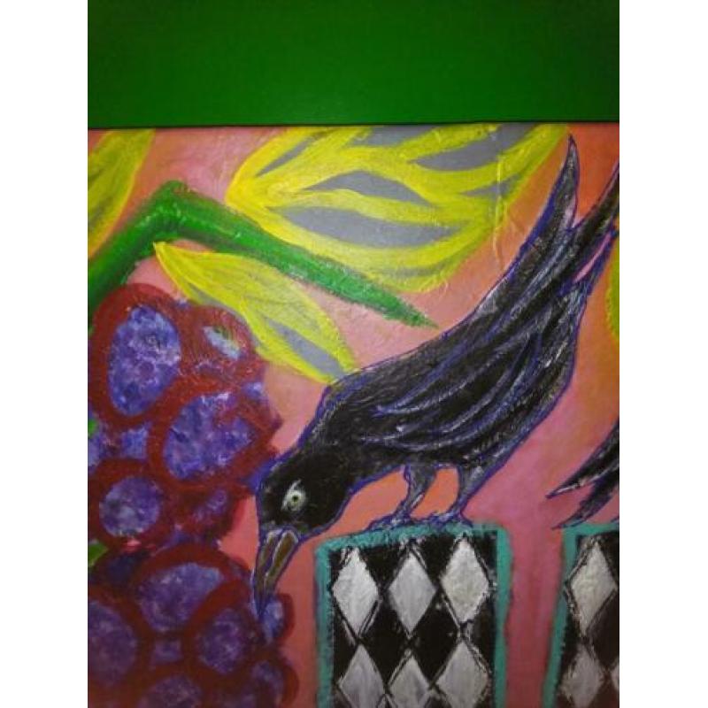 prachtig kleurrijk schilderij ``nature``