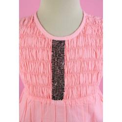 *NIEUW* Creamie A-lijn blouse neon coral maat 122