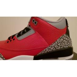 NIKE AIR JORDAN 3 CHICAGO ALL-STAR "RED CEMENT" - maat 42