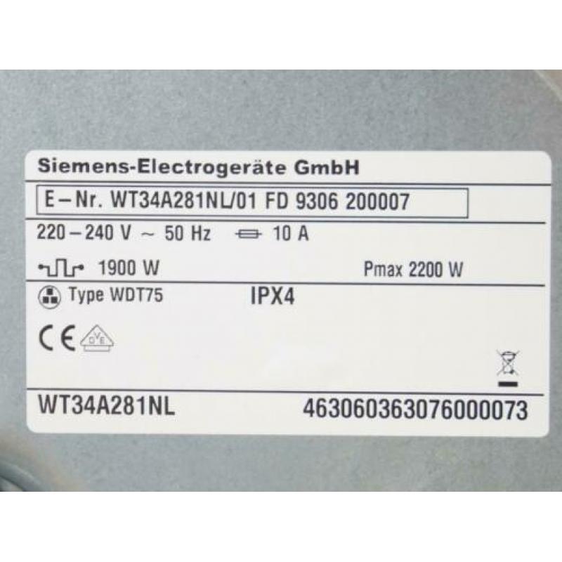 Siemens wasdroger WT34A281NL