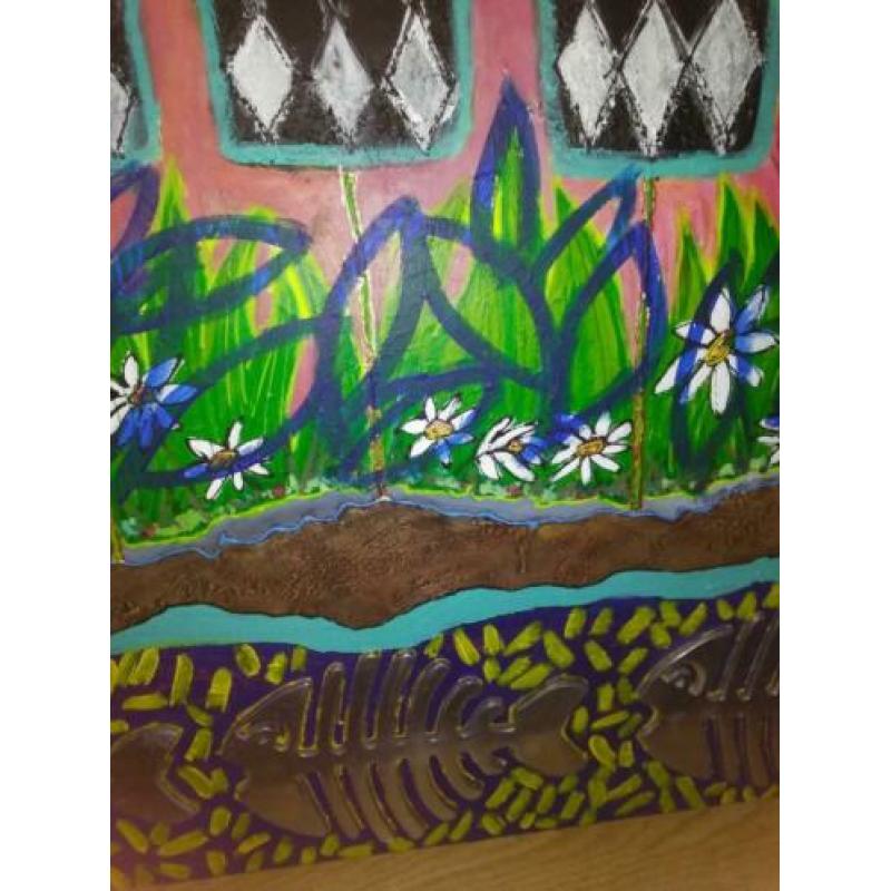 prachtig kleurrijk schilderij ``nature``