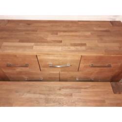 Zéér mooi teak houten mixwood dressoir en tv meubel zgan.