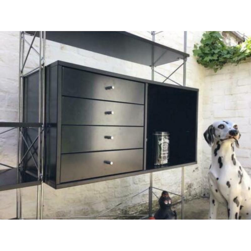 Vintage Danish Freestand Wall Unit 1970s Retro