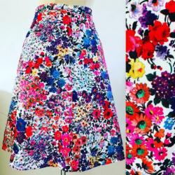 Vintage 70 ties boho bloemen rok (38)