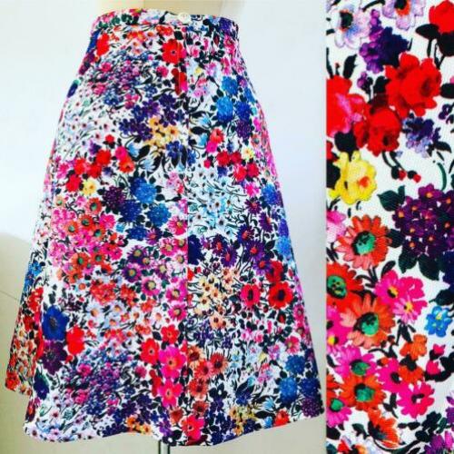 Vintage 70 ties boho bloemen rok (38)