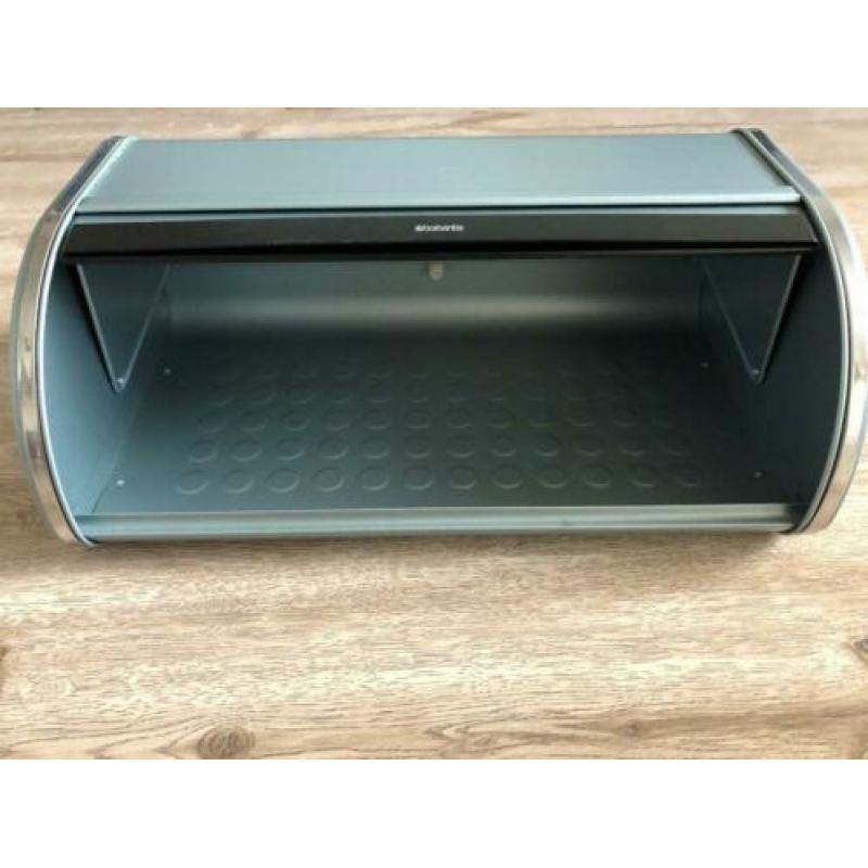 Brabantia broodtrommel met schuifdeksel metallic mint zgan