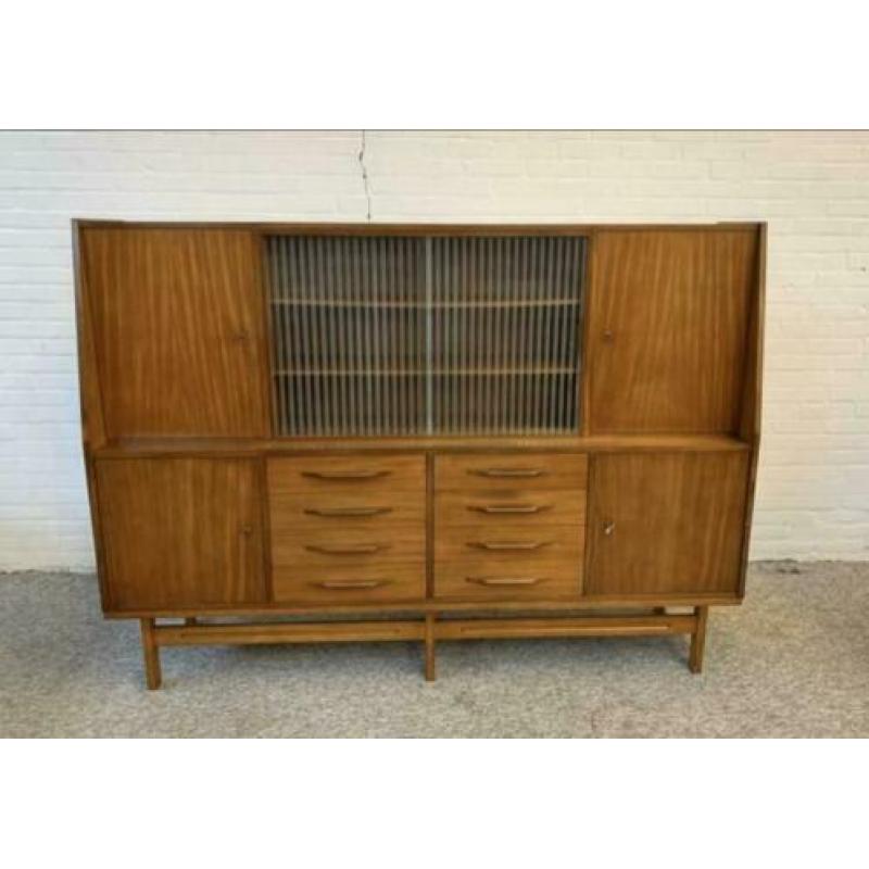 Kast Pastoe Scandinavisch warm teakhouten highboard jaren 60