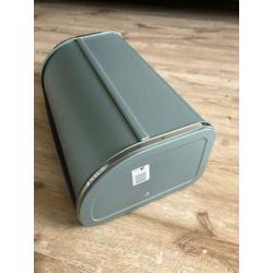 Brabantia broodtrommel met schuifdeksel metallic mint zgan