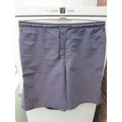 Broek. Korte knielange, donkerblauwe surf sportbroek MaatXXL