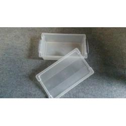 Plastic doosje 2,4 liter - 29,8 x 17,5 x 8,2cm