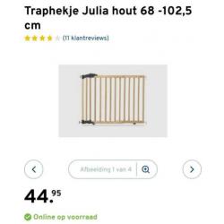 Traphekje julia hout zo goed als ni?euw prijs is per stuk