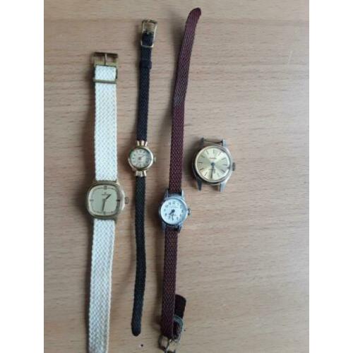 Oude analoge dames horloges