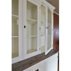 Landelijke buffetkast (200x195) wit
