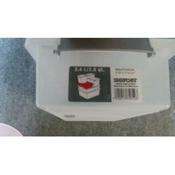 Plastic doosje 2,4 liter - 29,8 x 17,5 x 8,2cm