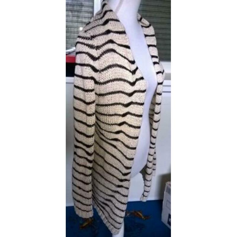 No Man's Land cardigan linnenblend beige ZEBRA mt.XS=S ZGAN!