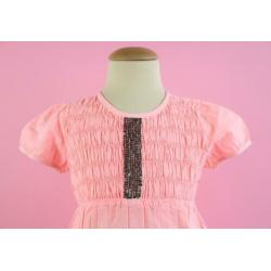 *NIEUW* Creamie A-lijn blouse neon coral maat 122