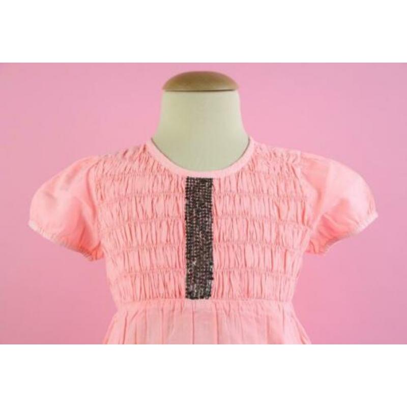 *NIEUW* Creamie A-lijn blouse neon coral maat 122