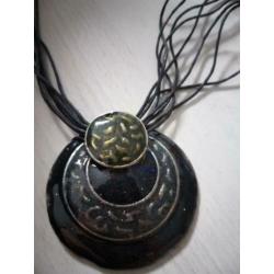 3+1 SALE!! (3) Ketting zwart met geweldige hanger