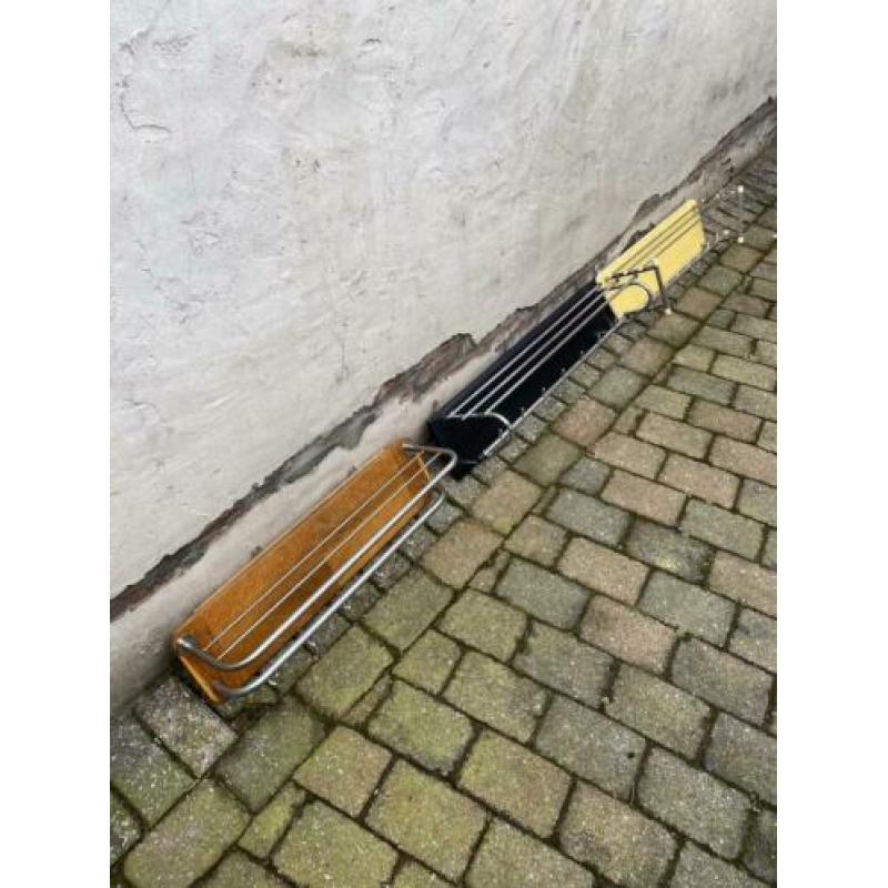 Vintage wandkapstokken, brocante hoedenrek, kapstok