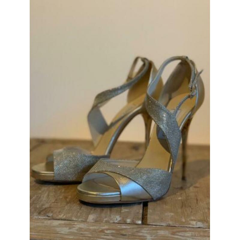 Jimmy Choo gouden glitter metallic pumps maat 42