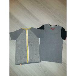Mortenz shirts 122/128 alleen gewassen