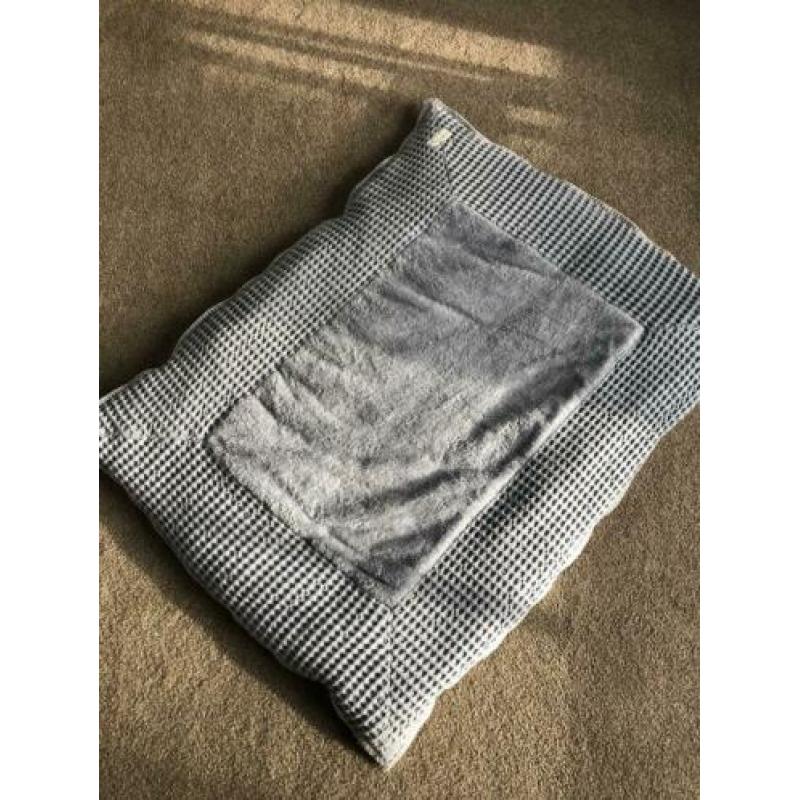 Koeka boxkleed 75x95 cm grijs/blauw