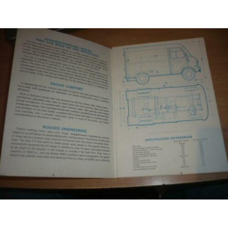 Zeldzame Folder BMC 350 EA VAN uit 7 - 1968