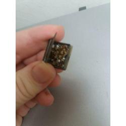 antiek rozenkrans met doosje miniatuur zeldzaam klein