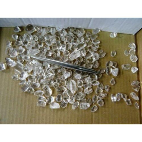 250 Gram bergkristal trommelstenen