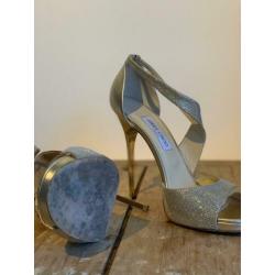Jimmy Choo gouden glitter metallic pumps maat 42
