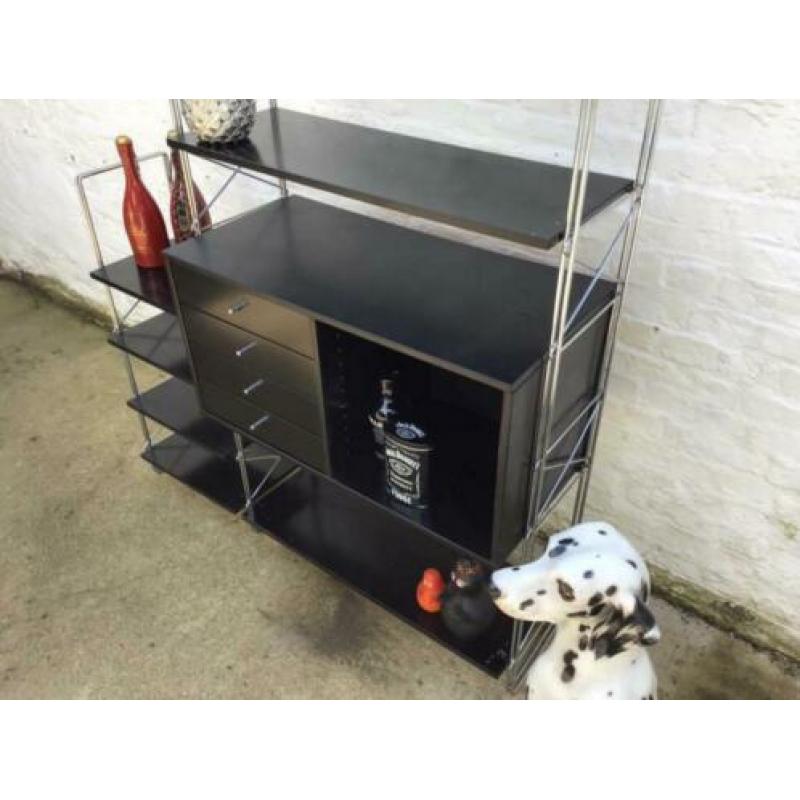 Vintage Danish Freestand Wall Unit 1970s Retro