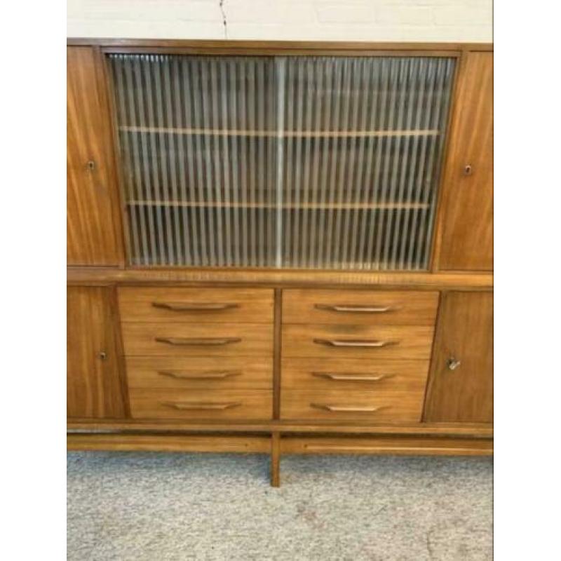 Kast Pastoe Scandinavisch warm teakhouten highboard jaren 60