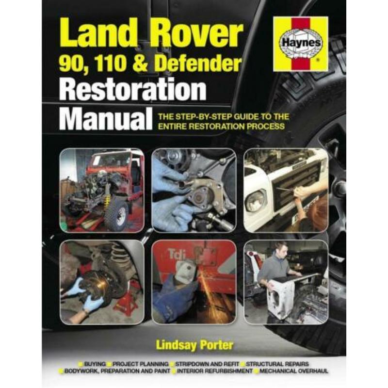Land Rover 90 110 Defender Restoration Manual Haynes boek